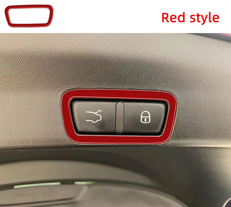 アルファロメオ ステルヴィオ トランク電動スイッチカバー カーボン 内装